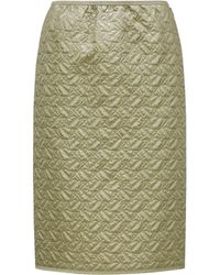 Moncler - Falda de tubo acolchada - Lyst