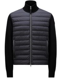 Moncler - Padded Wool & Cashmere Zip-Up Cardigan - Lyst