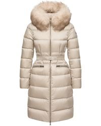 Moncler - Moncler Boedic Hooded Shearling-Trimmed Long Down Jacket - Lyst
