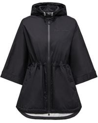 Moncler - Capa Con Capucha Plegable Vorassy, Mujer, Talla - Lyst