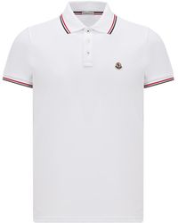 Moncler - Logo-appliqué Regular-fit Cotton Polo Shirt - Lyst
