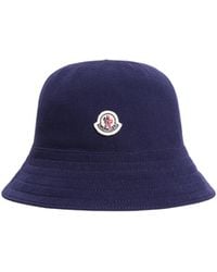 Moncler - Cappello Bucket Con Patch Logato, Uomo, Taglia - Lyst