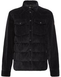 Moncler - Moncler Gelt Corduroy Down Shirt Jacket - Lyst