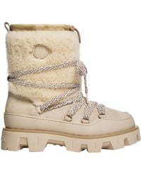 Moncler - Peak Après Suede & Shearling Boots - Lyst
