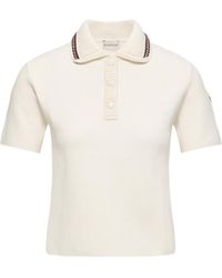 Moncler - Moncler Cotton Knit Polo Shirt - Lyst