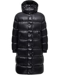 Moncler - Piumino Lungo Hanoverian Con Cappuccio E Trapuntatura Quadrata, Uomo, Taglia - Lyst