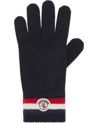 Moncler - トリコロール ウール グローブ - Lyst