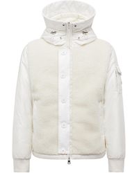 Moncler - Auvurgne Hooded Teddy Short Down Jacket - Lyst