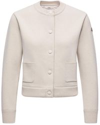 Moncler - Sudadera De Lana Acolchado, Mujer, Talla - Lyst