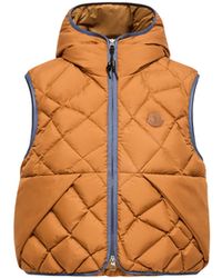 Moncler - Moncler Doudoune Sans Manches À Capuche Et Matelassage Losanges Armella, Femme, Taille - Lyst