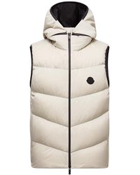 Moncler - Guersac Diagonal-Quilted Hooded Down Gilet - Lyst