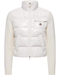 Moncler - Moncler Padded Zip-Up Wool Cardigan - Lyst
