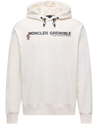 Moncler - Moncler Logo Cotton Hoodie - Lyst