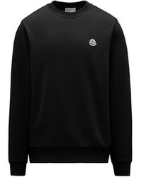 Moncler - Sudadera De Algodón Con Parche Con Logotipo, Hombre, Talla - Lyst