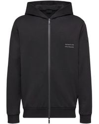 Moncler - Moncler Sudadera De Algodón Suave Con Capucha, Cremallera Y Logotipo, Hombre, Talla - Lyst
