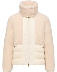 Moncler - Moncler Glorieux Hooded Teddy Short Down Jacket - Lyst