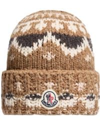 Moncler - Moncler Bouclé Wool Blend Beanie - Lyst