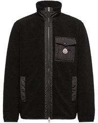Moncler - Moncler Teddy Zip-Up Sweatshirt - Lyst