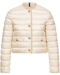 Moncler - Moncler Fleurs Bouclé-Trimmed Short Down Jacket - Lyst
