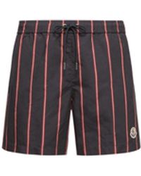 Moncler - Moncler Striped Swim Shorts - Lyst
