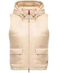 Moncler - Moncler Lansette Short Longue Saison Down Gilet - Lyst
