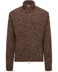 Moncler - Wool & Alpaca Zip-Up Cardigan - Lyst