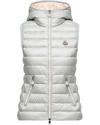 Moncler - Moncler Doudoune Sans Manches À Capuche Glygosse, Femme, Taille - Lyst