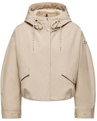Moncler - Moncler Doudoune Courte Eucalyptus À Capuche, Femme, Taille - Lyst
