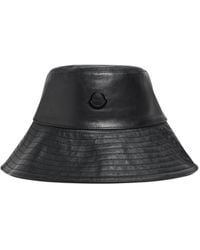 Moncler x Edward Enninful - X Ee72 By Edward Enninful Leather Bucket Hat - Lyst