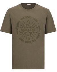 Moncler - Camiseta con motivo de surf bordado - Lyst