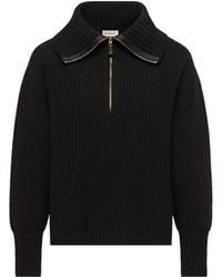 Moncler - Moncler Wool & Cashmere Zip-Up Jumper - Lyst