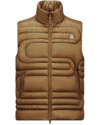 Moncler - Chaleco Plumífero Con Acolchado En Forma De Serpiente Emeishan, Hombre, Talla - Lyst