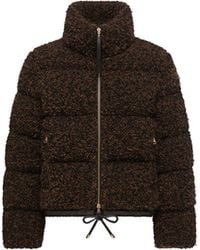 Moncler - Moncler Trascendance Tweed Short Down Jacket - Lyst