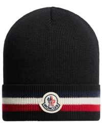 Moncler - Moncler Tricolor Wool Beanie - Lyst