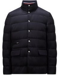 Moncler - Plumífero Corto Con Capucha De Lana Bess, Hombre, Talla - Lyst