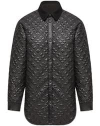 Moncler - Moncler Corduroy-Trimmed Padded Shirt Jacket - Lyst