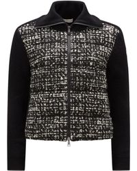 Moncler - Tweed And Wool-blend Cardigan - Lyst