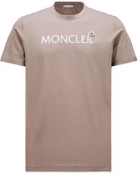 Moncler - T-shirt mit logo - Lyst