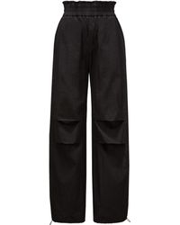 Moncler - Cotton Blend Jogging Pants Black - Lyst