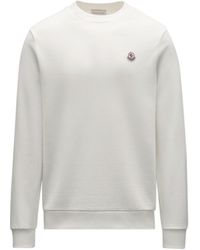 Moncler - Sweatshirt mit logo-patch - Lyst