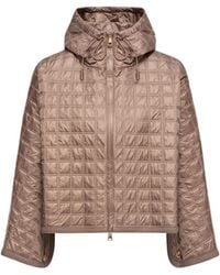 Moncler - Moncler Hooded Square-Quilted Padded Cape - Lyst