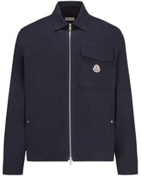 Moncler - Gabardine Zip-Up Shirt Jacket - Lyst