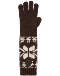 Moncler - Moncler Jacquard Knit Gloves - Lyst