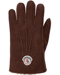 Moncler - Moncler Leather Gloves - Lyst