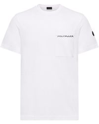 Moncler - Moncler Logo Cotton Jersey T-Shirt - Lyst