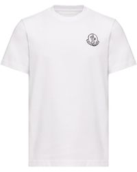 Moncler - Moncler Cotton Jersey Logo Patch T-Shirt - Lyst
