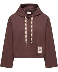 Moncler - Moncler Cotton Blend Hooded Sweatshirt - Lyst