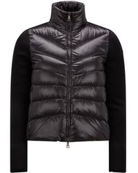 Moncler - Padded Wool Cardigan - Lyst