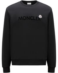 Moncler - Sweatshirt mit logo-patch - Lyst