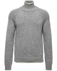 Moncler - Alpaca & Wool Blend Turtleneck Jumper - Lyst